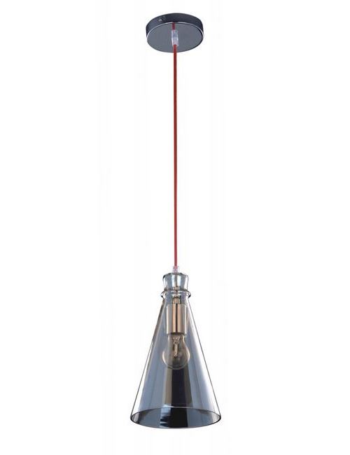 Paris Prix - Lampe Suspension Verre serena 17cm Brun