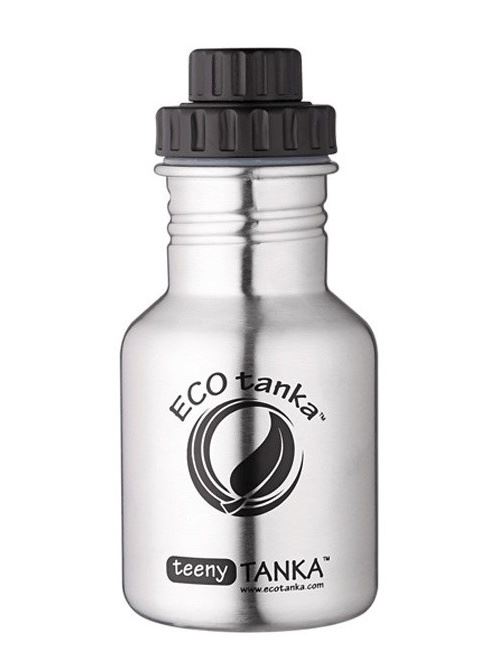 ECOtanka gourde Teeny Tanka350 ml acier inoxydable chrome/noir