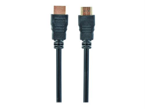 Gembird CC-HDMI4-0.5M - HDMI-kabel met ethernet - HDMI male naar HDMI male - 50 cm - shielded twisted pair (STP) - zwart