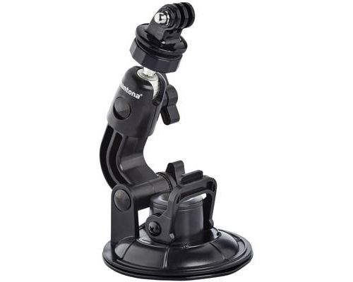 fixation à ventouse Mantona 21281 Adapté pour (GoPro)=GoPro, Sony Actioncams, caméras sport