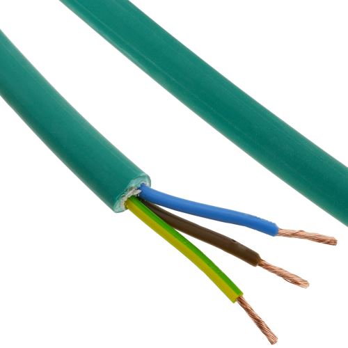 Bobine de câble électrique à 3 pôles x 1,5 mm² 10 m LSZH sans halogène