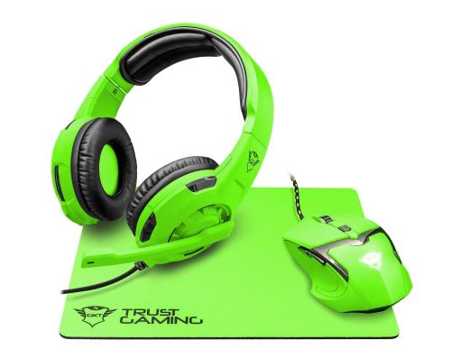 Trust Gaming Gxt 790-sg Spectra Paquet Gaming 3 En 1, Vert