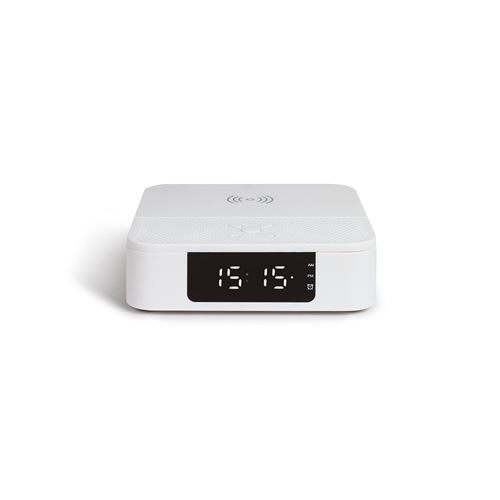 LIVOO Feel good moments Haut-parleur réveil chargeur sans fil Blanc