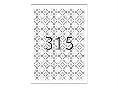 Herma Etiquette universelle SPECIAL, diam&egrave;tre: 10 mm, blanc - Lot de 2