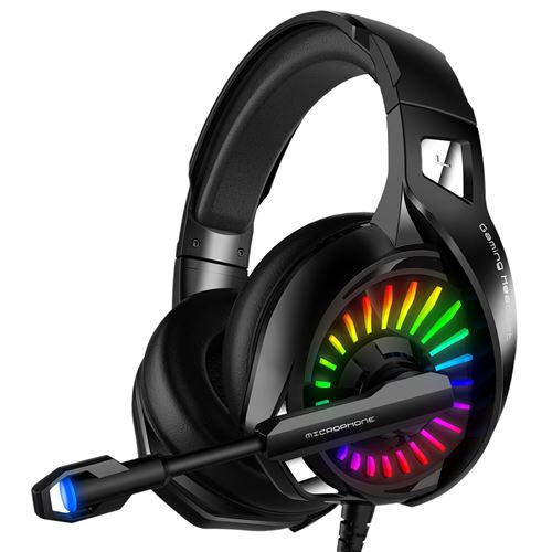 Casque gaming filaire A20 stéréo avec microphone - Noir