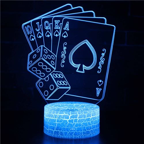 Lampe 3D Tactile Veilleuses Enfant 7 Couleurs avec Telecommande - Style #303