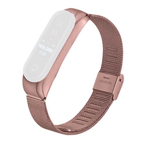Montre Boîtier métallique en boucle inoxydable bande de montre bracelet pour Xiaomi Mi Band 4 Montre @uiao