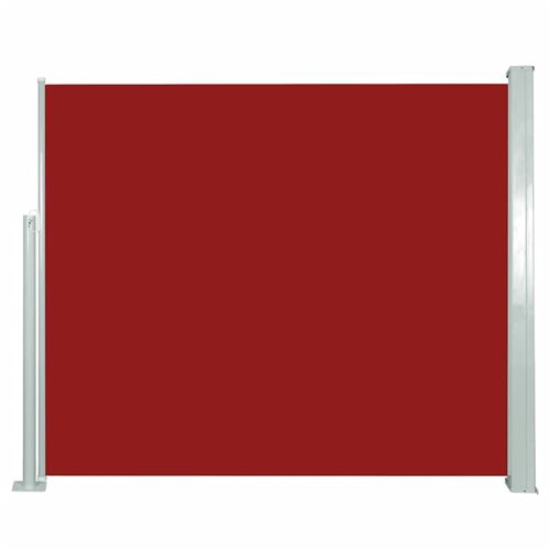 vidaXL Auvent latéral rétractable 120 x 300 cm Rouge