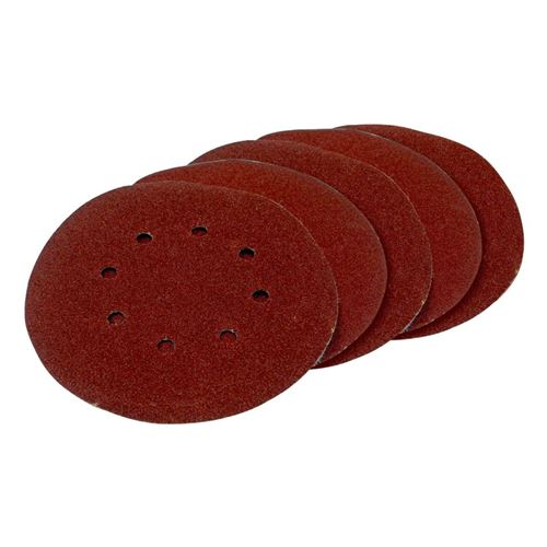 FERM Disques abrasifs 180mm 5 pc. - 2x G80 et 3xG120