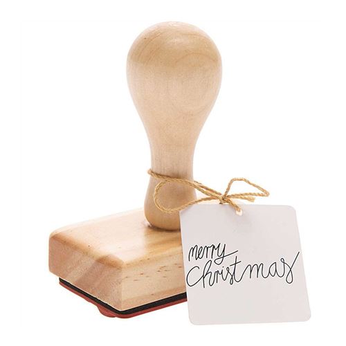 Tampon en bois Merry Christmas - Rico Design
