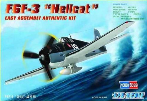 Hobby Boss - Maquette F6F-3 Hellcat - Échelle 1:72 - Image 2