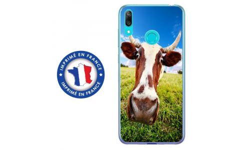 Coque souple pour Huawei Y7 (2019) avec impression Motifs vache