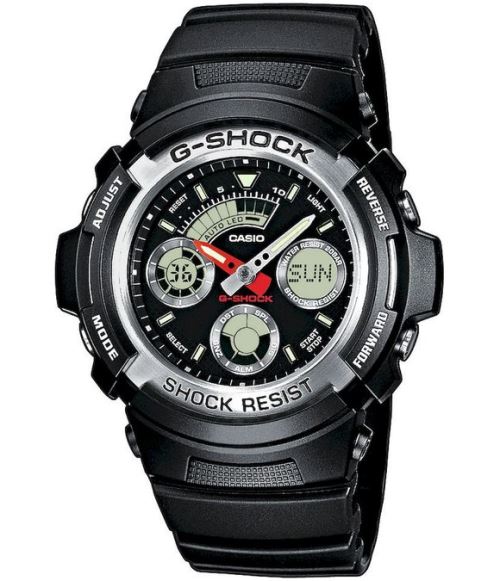 Casio Montre Homme Aw-590-1Aer Chronographenoir
