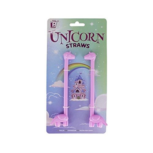 Paladone products licorne pailles lot de 2, multicolore, 23.9 x 11.9 x 1.7 cm