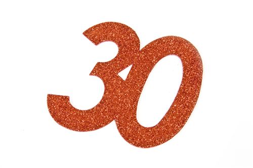 Lot de 20 Chiffres autocollants paillette \