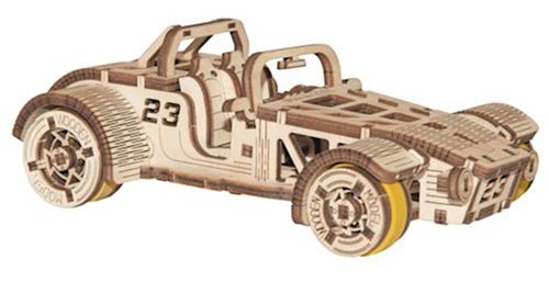 Wooden City kit de maquette Roadster 17 cm en bois naturel 111 pièces