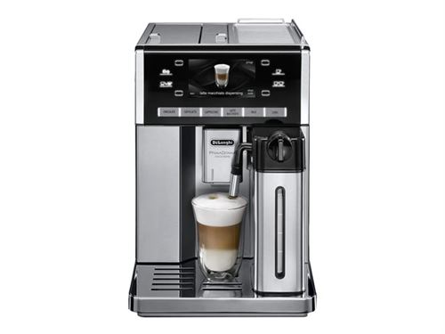 De'Longhi PrimaDonna Exclusive ESAM 6900.M - machine à café automatique avec buse vapeur Cappuccino - 15 bar - inox/argent