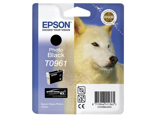 Epson T0961 - photo noire - originale - cartouche d'encre