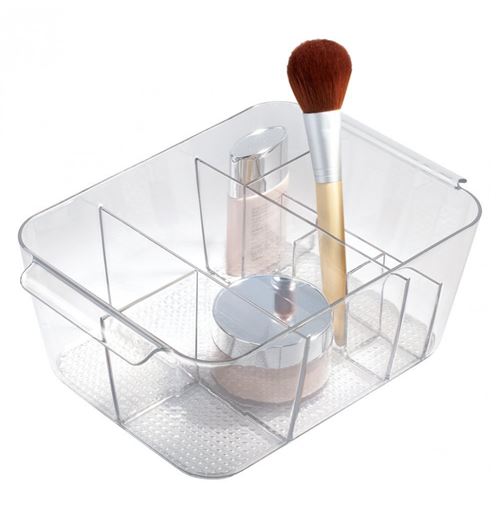 Boîte de rangement pour cosmétiques - InterDesign - Bac 8 compartiments salle de bain