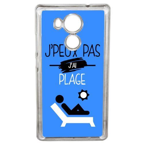 Coque j peux pas j ai plage 3 compatible huawei mate 8 transparent