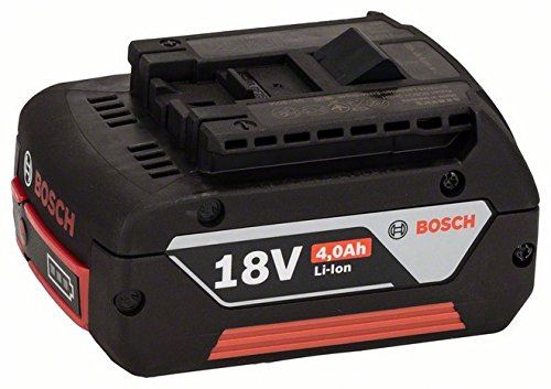 Bosch 2607336816 Batterie coulissante 18V-4Ah Heavy Duty, Noir/rouge