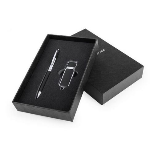 Ensemble de stylo et Mémoire USB Antonio Miró 8 GB 147307 - Noir