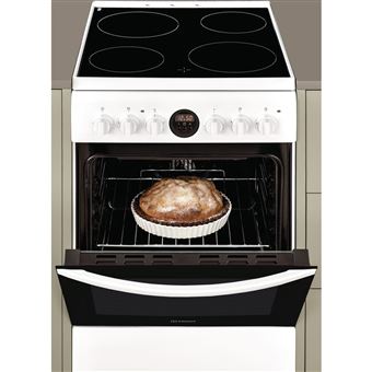 Indesit IS5V5CCW/E - Cuisinière - pose libre - largeur : 50 cm - profondeur : 60 cm - hauteur : 85 cm - avec système auto-nettoyant - classe A - blanc