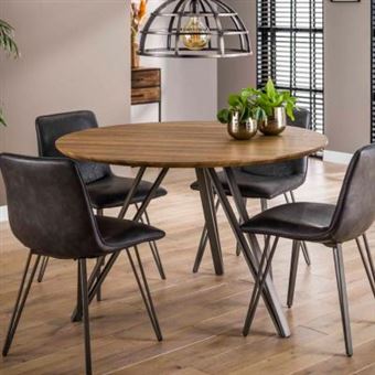 349 77 Sur Table A Manger Ronde Couleur Bois Daytona L 120 X P