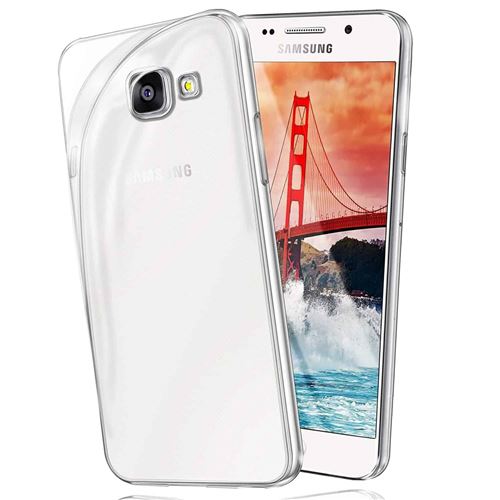 Coque pour Samsung Galaxy A7 2016 en Silicone Gel, Souple et Résistante. Antichocs A7 2016 -Transparent