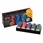 Rack de 100 jetons de poker BICYCLE - en clay composite sans insert métallique - 8g - 4 couleurs