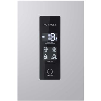 Haier H2F-320SF - Congélateur - vertical - pose libre - largeur : 59.5 cm - profondeur : 66 cm - hauteur : 167.1 cm - 226 litres - classe F - argent