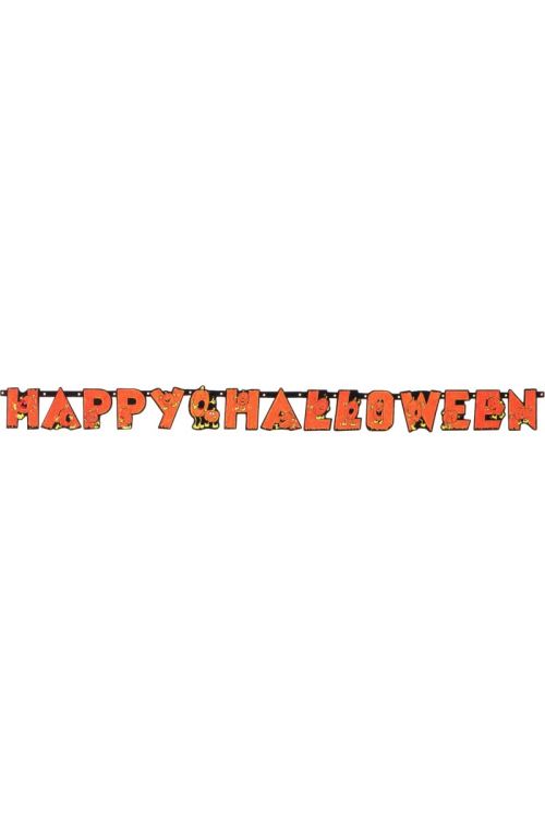Guirlande lettres happy halloween 1.75m - Déguisements et fêtes