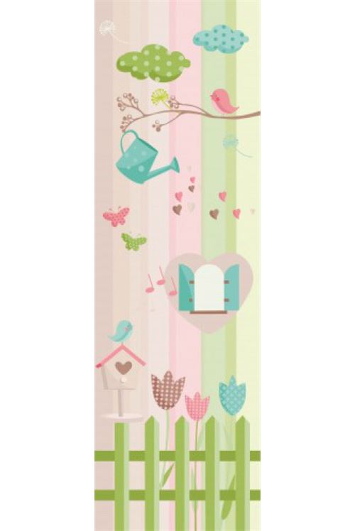 Jardins Papier Peint Photo/Poster Autocollant - Mon Petit Jardin Idyllique (250x79 cm)