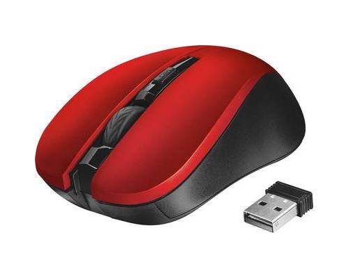 Trust Mydo Silent Click radio Souris Wi-Fi optique rouge