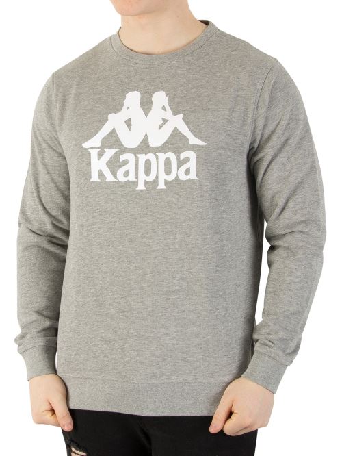 Kappa Homme Authentique Zemin Slim Sweatshirt, Gris