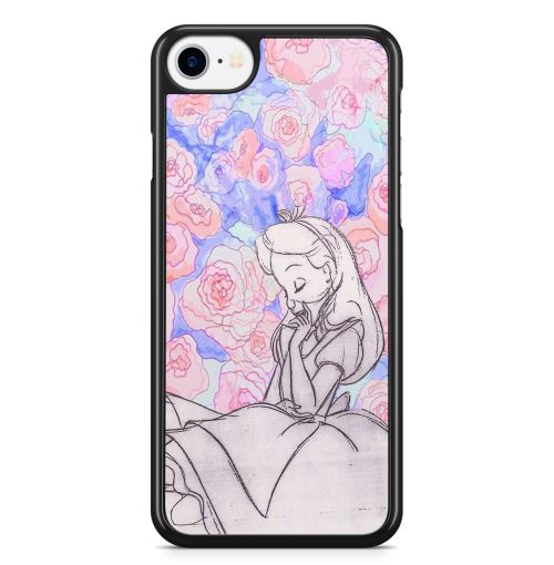 Coque Fifrelin Noire pour iPhone XR Alice in Wonderland Pastel
