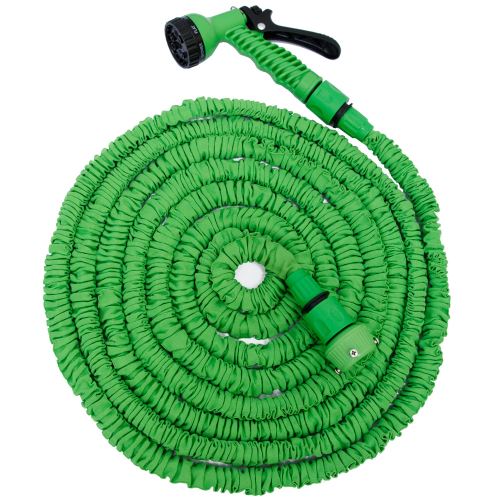 eyepower Tuyau d'Arrosage Élastique 7m-15m incl Pistolet d'arrosage 7 jets Tuyau d'Irrigation pour i