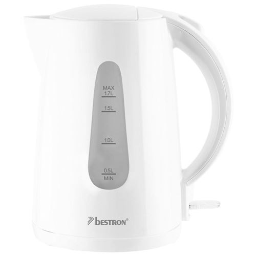 Bestron awk1700w bouilloire sans fil 360° - 1,7l - blanc