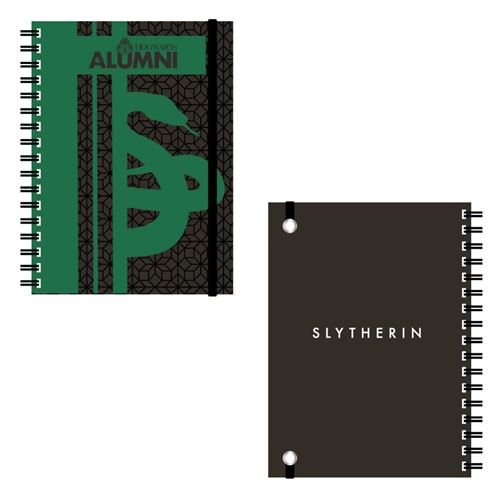 Harry Potter Carnet de notes à spirales format A5 Slytherin vert et noir (21x14.8x2cm)