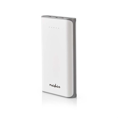 Batterie et chargeur de portable powerbank avec deux sorties usb 3.1a 15000mah blanc