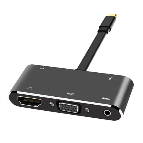 USB-C Type-C Adaptateur HDMI HUB VGA Câble audio USB 3.0 PD Converter Lot_hailoihd75