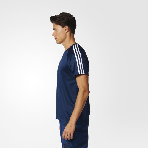 T-shirt adidas D2M 3-Stripes Bleu