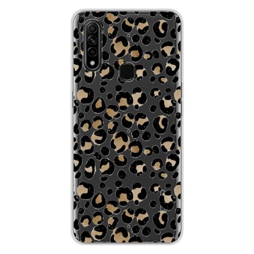 Coque en silicone imprimée compatible Oppo A31 Léopard