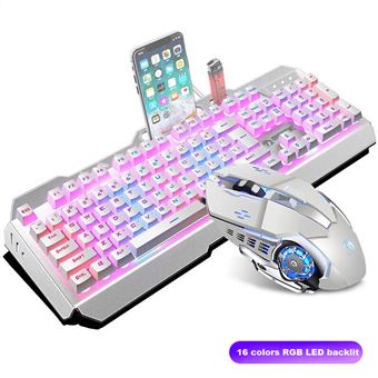 Clavier Gaming + Souris Gaming RGB Fashion Clavier Filaire Lumineux