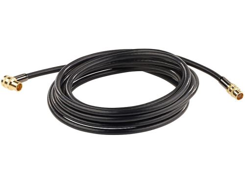 Câble satellite (fiches F) HDTV 105 dB à blindage renforcé - Coudé - 5 m