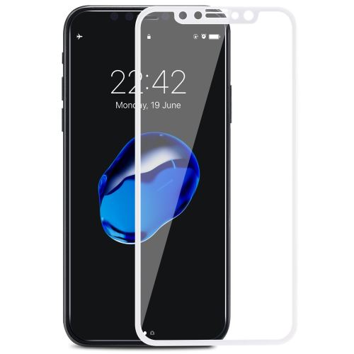 Verre Trempe pour iPhone 11 PRO - Film Bord Blanc Vitre Protection Ecran Ultra Resistant [Phonillico®]