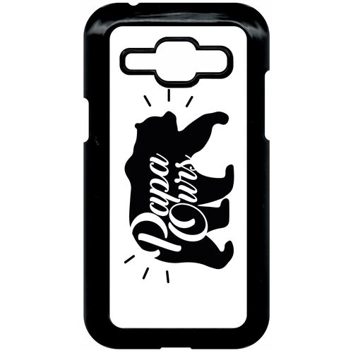 Coque samsung galaxy j1 4g papa ours fond blanc
