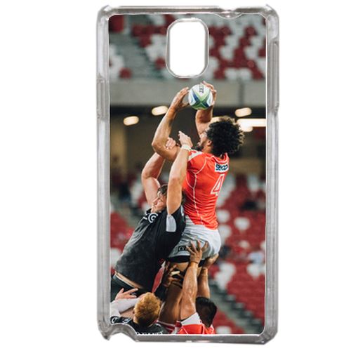 Coque Rudby Sport Maillot Ballon Compatible Samsung Galaxy Note3 Transparent