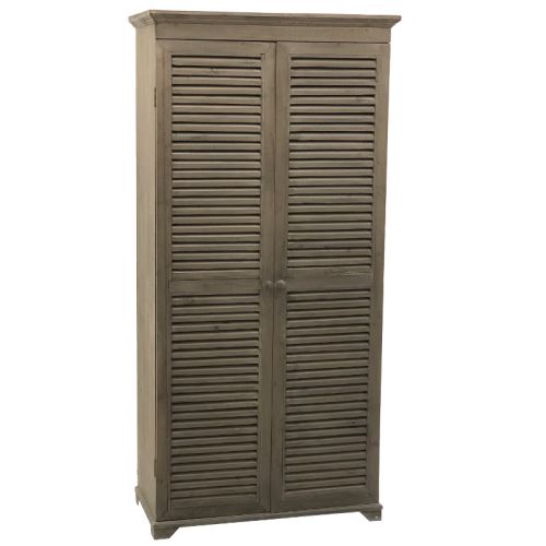 Armoire Bahut Bibliotheque Porte Persienne 175 Cm Achat Prix Fnac