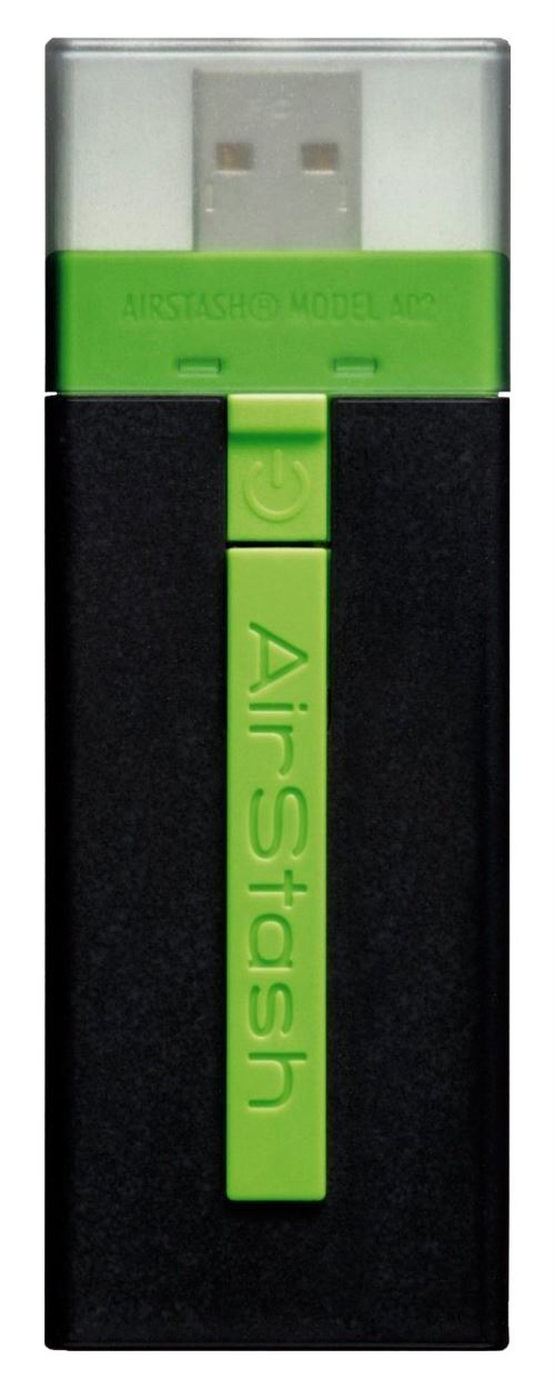 Maxell AirStash Wireless SDHC 32GB USB Flash Drive Noir et Média Streamer% 2F Vert